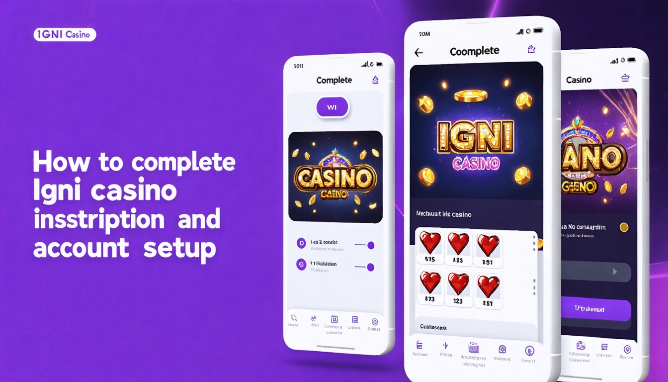 How to complete Igni casino inscription and account setup